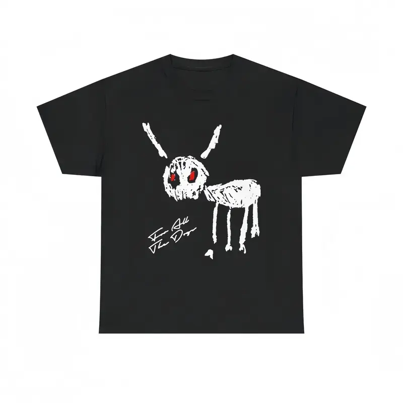 "For All The Dogs" Drake -" Heavy Blend ™ Graphic T-Shirt Casual Classic Cotton Menswear Retro Top Vintage Comfy Day Smooth Tee Underwear Streetwear Tshirt Shortsleeve Crewneck Men Gifts T-Shirt For Men And Women