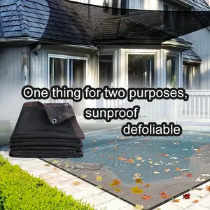 Outdoor Sun Shade Canvas, 80-90% Shading Rate, UV Resistant & Windproof Heavy-duty HDPE Fabric, Black Rectangular Sun Canopy for Patio, Pavilion, Courtyard, Lawn and Backyard