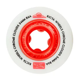 Ricta Chrome Clouds Red 86a 54mm Cruiser Wheels
