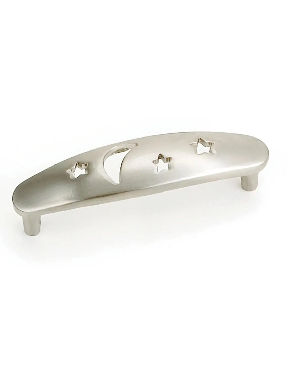 Indoor 3" Celestials Pull, Brushed Satin Nickel Door Handle, Door Hardware Handleset