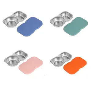 4 Pack Stainless Steel 2-Compartment Snack Containers with Lids, Reusable Containers, Lunch Box Accessories,Double Compartment Salad Dressing to Go, 5.3oz New eggbeater electric potato peeler