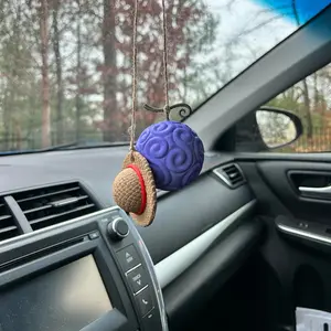 Straw Hat and Gum-Gum Fruit Hanging Accessory One Piece