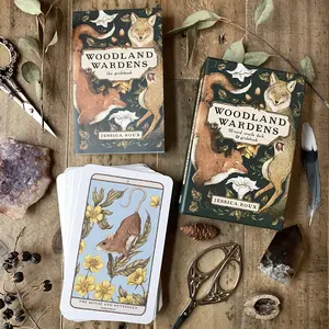 Woodland Wardens 52-Card Oracle Deck & Guidebook by Jessica Roux
