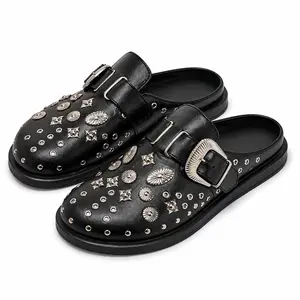 Rockstar Charmed Clog Sandals - Black