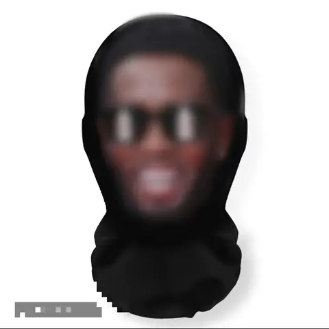 Unisex Humorous Plain Solid Hooded Mask - Breathable Mesh Hood, High-Quality Materials, Safe Comfortable Design, Party Accessory, Fashion Face Covering