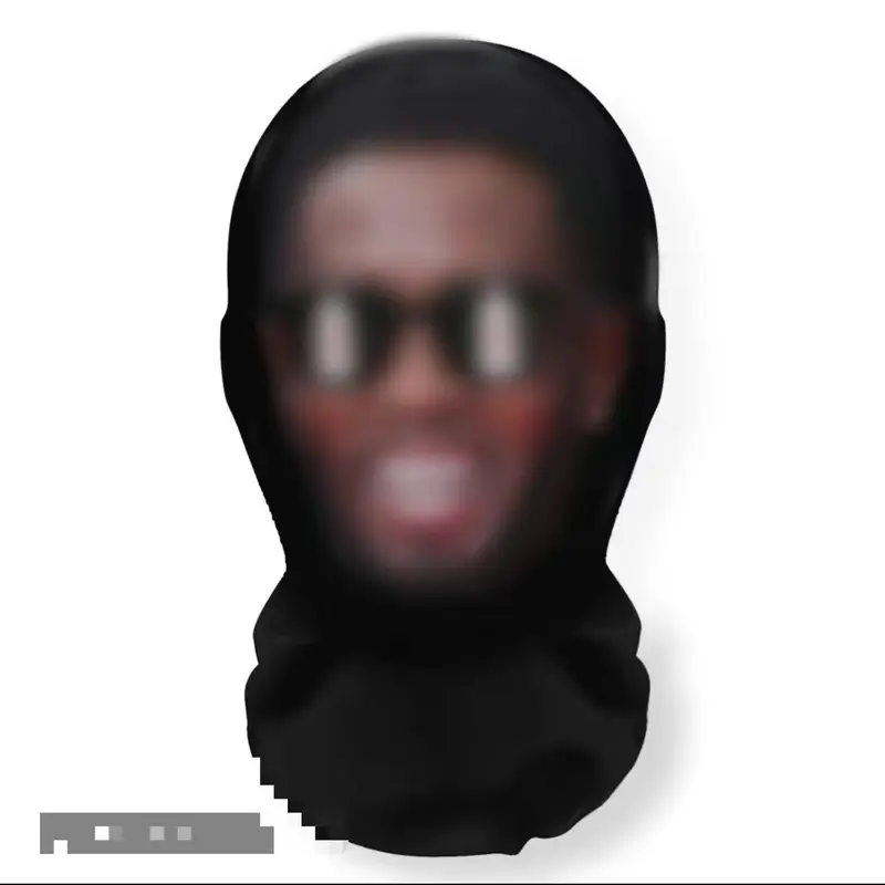 Unisex Humorous Plain Solid Hooded Mask - Breathable Mesh Hood, High-Quality Materials, Safe Comfortable Design, Party Accessory, Fashion Face Covering