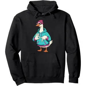 Six Seven Meme Retro Vintage Goose 67 Funny Gen Z Apha Pullover Hoodie