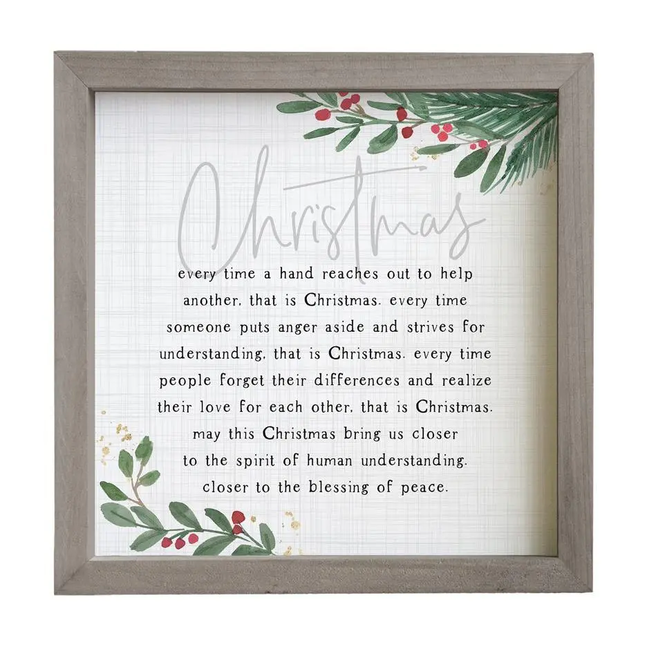 Christmas Every Time Rustic Frame By Sincere Surroundings