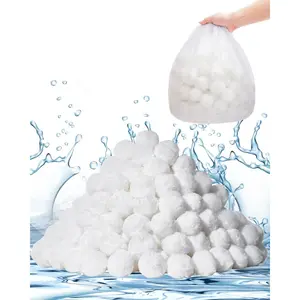 VEVOR Pool Balls for Sand 3.5 lbs, Balls Replace Pool Sand, Reusable Polyester Fiber Media Balls with Wash Bag, for Swimming Pool Above Ground Pool Aquarium Tank