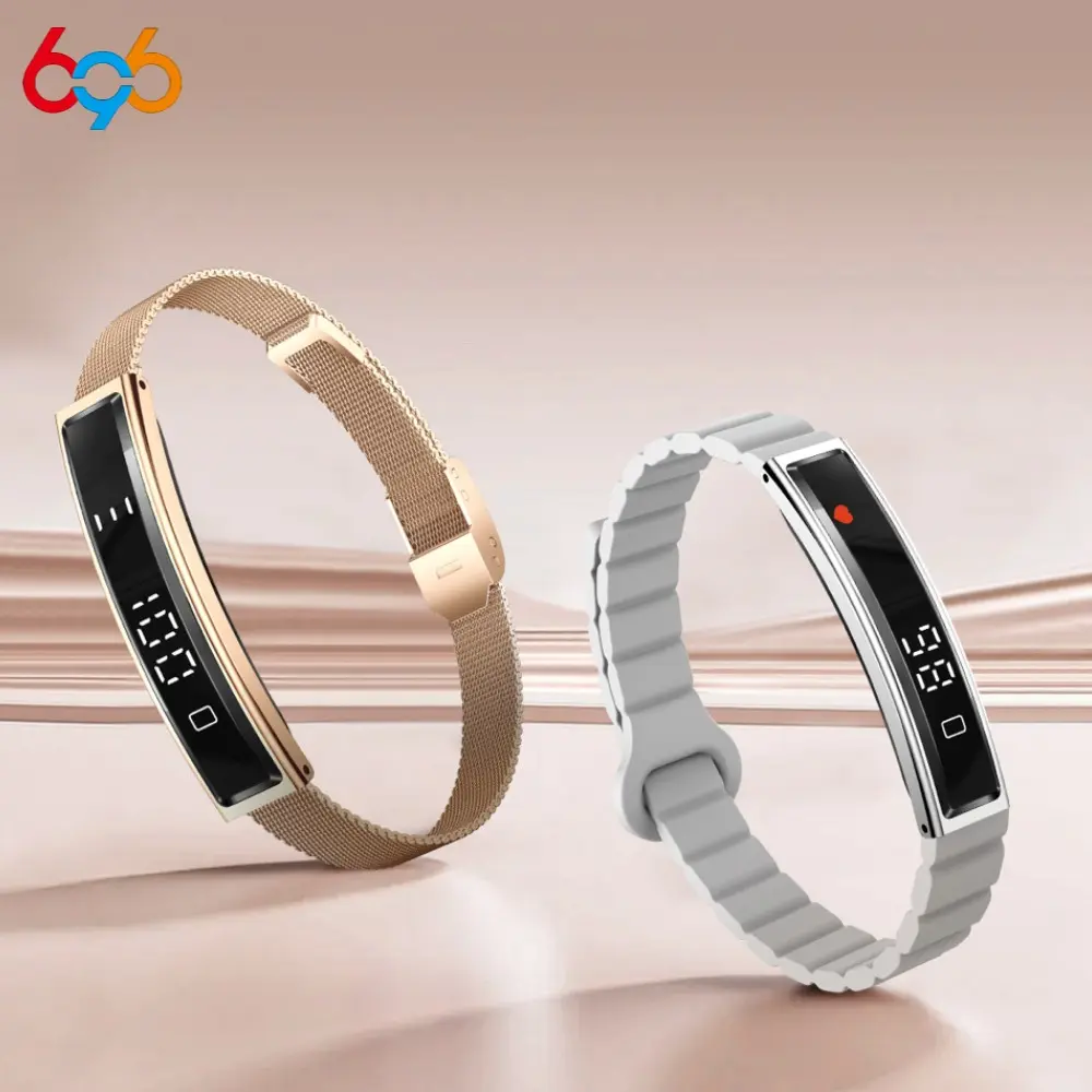 Ultra-Thin B3 Smartwatch, 16.5g Lightweight Design, 24/7 Health Monitor, Stylish Fashion Band in 5 Colors, Running Watch, Digital Fitness Tracker, Fitness Wearable