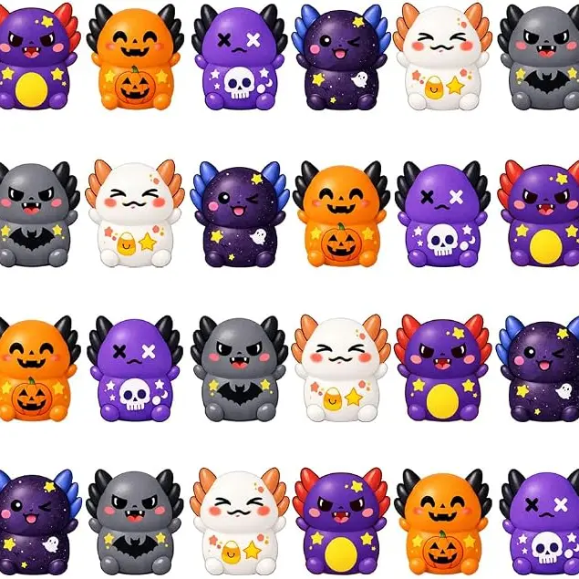 Halloween Fall Animal Squishy Toys with Bags for Kids, Slow Rising Foam Animal Squishies Bags, Mini Animal Box Toys, 20 PCS Party Favors for Classroom Prizes (Little Dragon