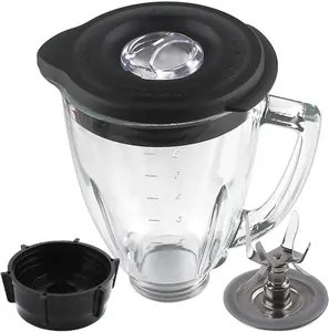 Replacement  6-Cup Glass Jar With , Compatible with Oster Blenders