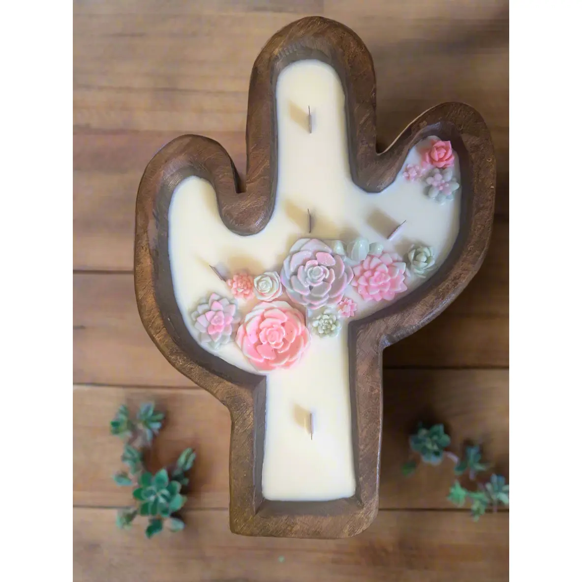 What the Succulent Cactus Dough Bowl Candle
