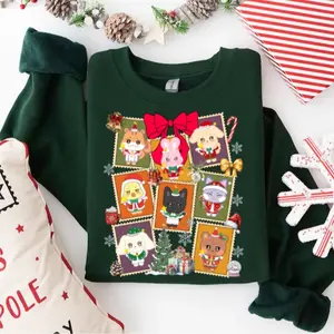 Christmas Chibi Members Santa Shirt – Unisex Cotton Tee for Fans & Lovers Holiday Gifts