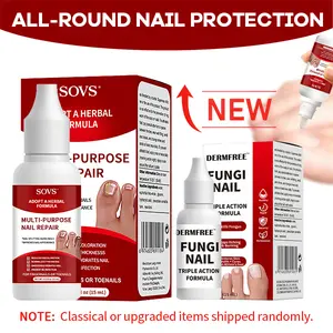 SOVS Extra Strength Toenail Fungus Treatment, Antifungal Nail Care Solution for Toenails & Fingernails, Triple Action Formula for Fungal Removal, Damaged Nail Repair, 0.5 Fl Oz Summervibes Therapeutic Healing summerwins