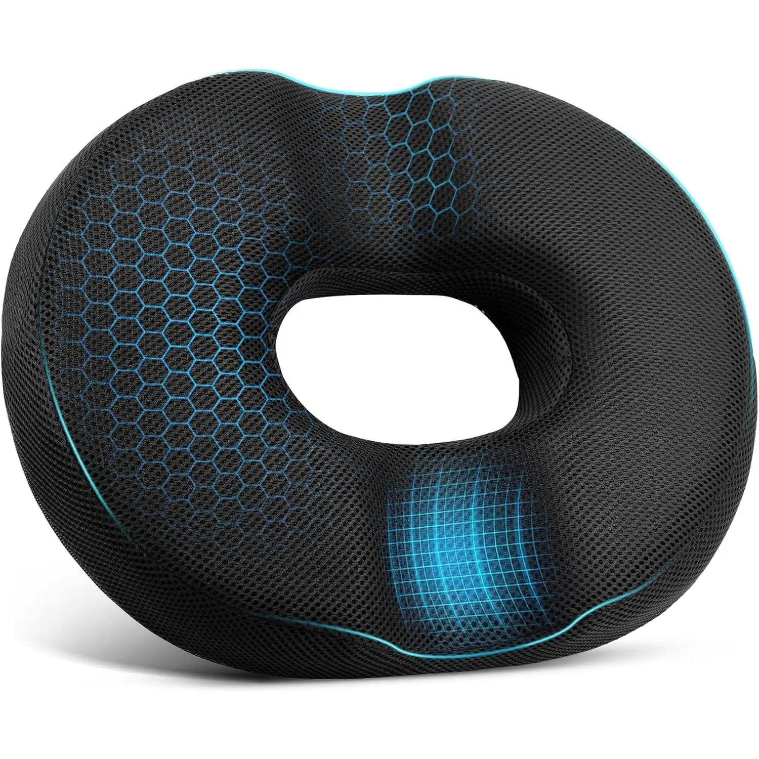 Donut Pillow Seat Cushion, Donut Chair Cushions for Postpartum Pregnancy & Hemorrhoids, Sciatica & Hip & Coccyx Pain Relief Desk Chair Cushion for Long Sitting Office Workers, Car Drivers