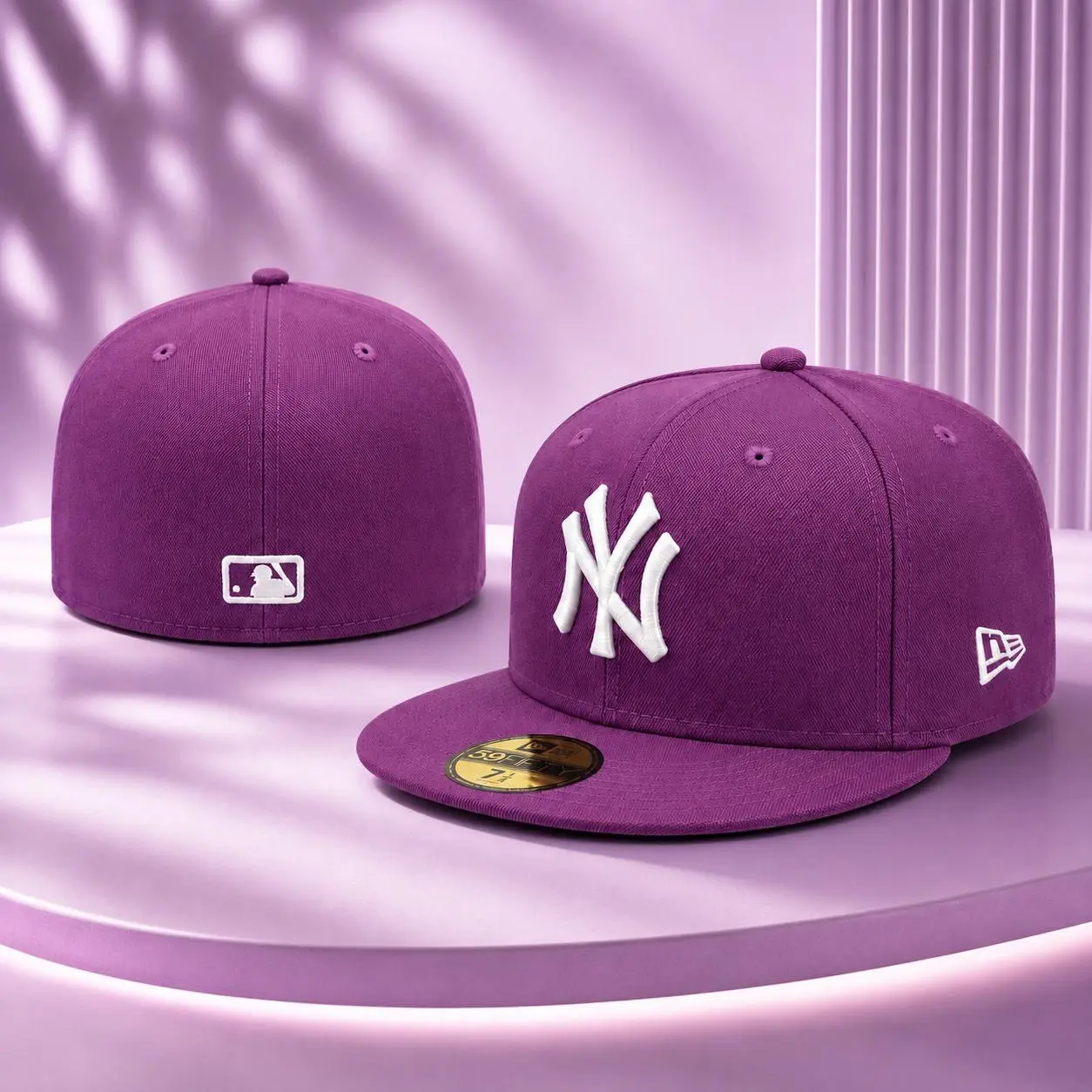 New Era 59FIFTY New York Yankees Fitted Cap White Embroidered MLB Flat Bill Baseball Hat Unisex