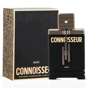 Connoisseur Man Eau de Parfum Spray 100ml (3.4 oz) by Armaf | Crisp Green Apple & Ginger Spark Warmed by Smoky Woods