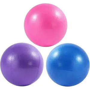 3PCS 9 Inch Exercise Pilates Ball Mini Barre Ball for Yoga Stability Core Strength Training Anti Burst Mini Inflatable Yoga Ball Non Slip Fitness Balance Ball