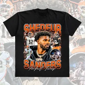 Shedeur Sanders Shirt, Sanders Vintage 90s Bootleg Graphic Shirt, Retro Football Jersey, Shedeur Sanders Fan Gift