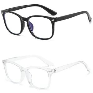 Blue Light Blocking Gaming Glasses with Anti Reflective Polycarbonate HD Lenses, Durable Fashionable Frames, Lightweight Eyewear for Men And Women, Suitable for Work Office TV Daily Use