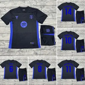 Barcelona Football Club Kit - Black Edition 2026 High-quality Fabric Soccer Jerseys Set with All Official Logos for Professional Matches 2