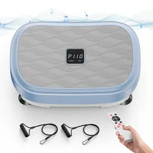 FEIERDUN Vibration Plate Exercise Machine,Lymphatic Drainage Machine, Power Plate Vibration Platform w/ Loop Bands for Fitness#Summervibes
