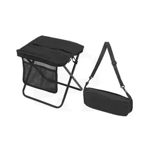 Portable camping chairs, folding chairs, Folding picnic chair, 600g ultra light, maximum weight capacity of 260 pounds, portable outdoor folding chair with pockets, suitable for queuing, fishing, hiking, outdoor activities, camping accessories