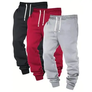 3pcs Men's Casual Joggers - Comfy Drawstring Sweatpants with Pockets, Perfect/Fall