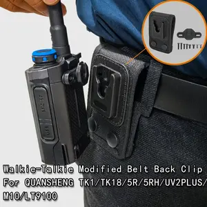 Quick Release Radio Belt Clip Mount,Two-way Radio waist belt Bracket Accessories For UV5R/UV2PLUS/UVK1/9D Walkie Talkies, Universal Radio Accessory, Hands-Free Use