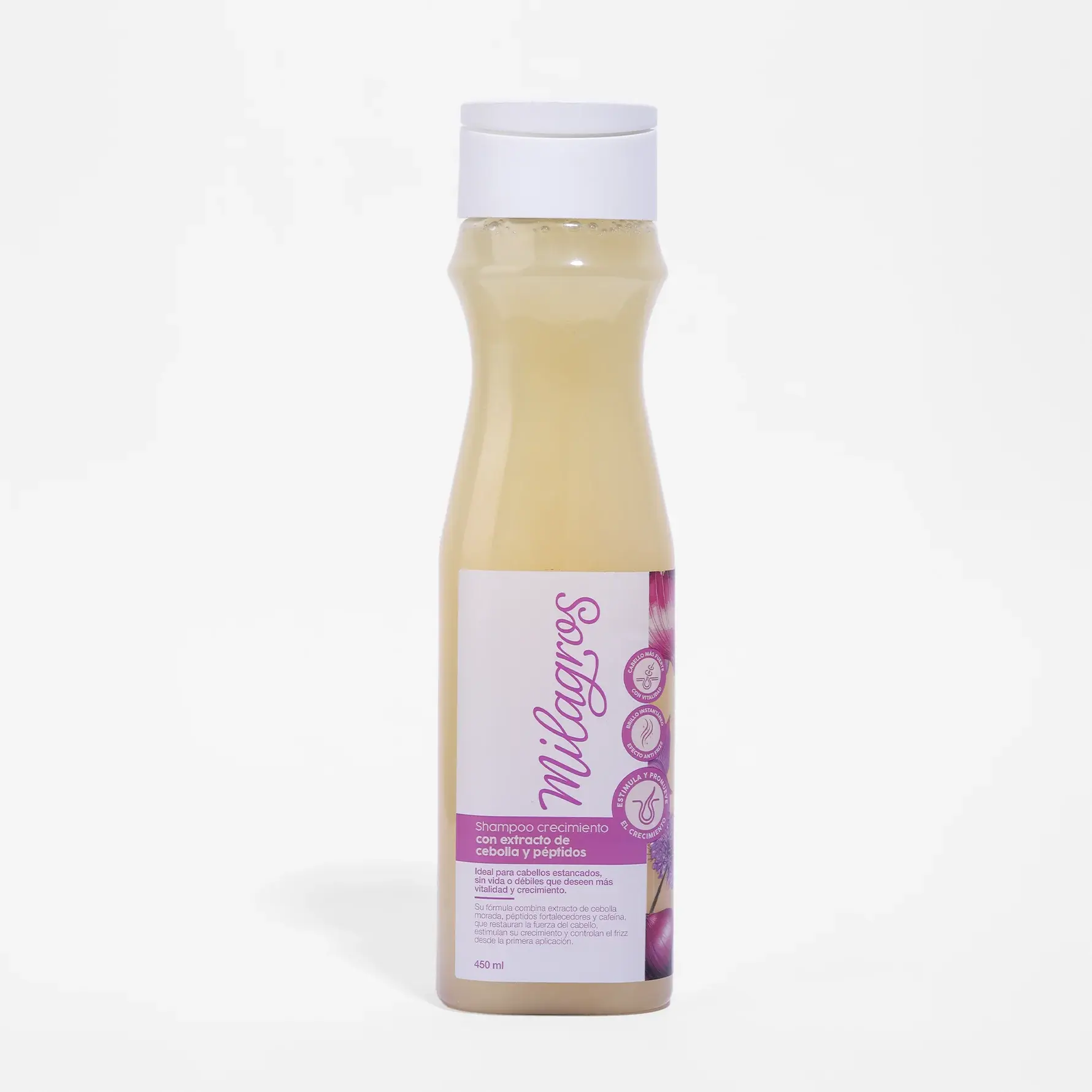 Milagros Onion Extract Hair Growth Shampoo Milagros with Peptides & Caffeine | Strengthening & Anti-Frizz
