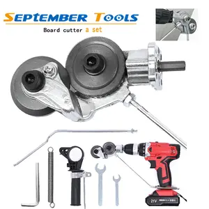 Plate Cutter - Versatile Metal Nibbler Drill Attachment for Precise Cutting of Iron, White Sheet, Steel, CopperPower Tool Heavy Duty