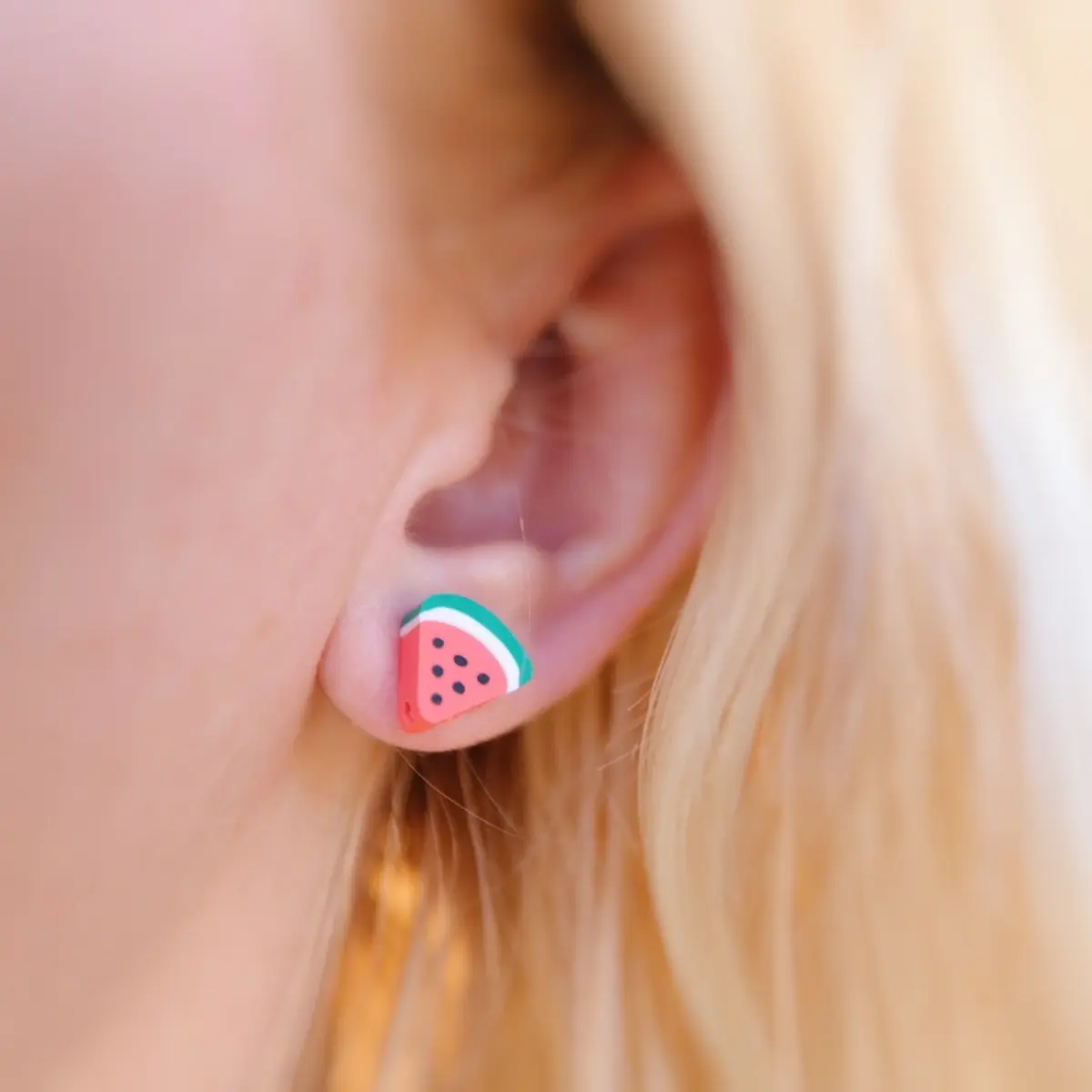 Watermelon earring studs Watermelon earring studs
