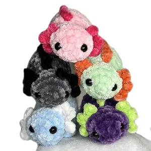 Mini Crochet Multi Colored Axolotl Friend