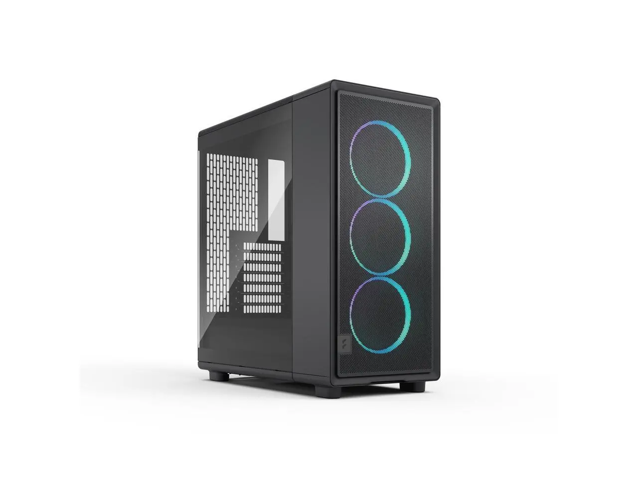 Fractal Design Epoch Black RGB - Tempered Glass Light Tint- High Airflow PC Gaming Case - Mesh Front Panel - Three Momentum 12 RGB Fans Included - Spacious Interior - ATX/mATX/ITX Support
