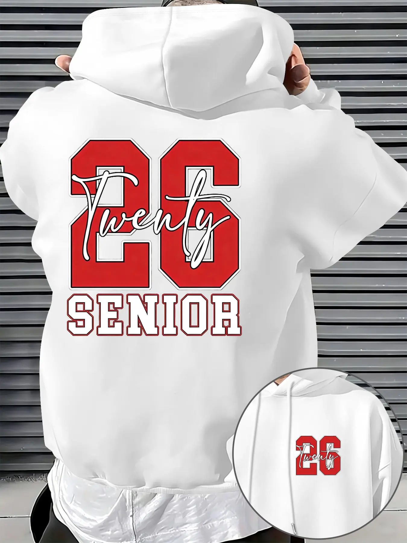 2026 Graduation Hoodie for Seniors, Unisex Loose Fit Casual Cozy Sweatshirt, Pullover, Casual Long Sleeve Letter Pattern, Fall & Winter Fashion, Casual Sporty Hoodies