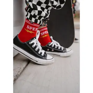 Speedster Crew Socks Red