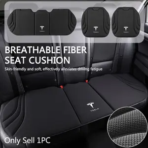 Universal Car Seat Cushion Front Rear Breathable Anti-Slip Cover Auto Seat Protection Mat Pad For Tesla Model 3 Highland 2023 Model S Model X Model Y Accessories Car Interior Cushions Seat Protectors Cushion
