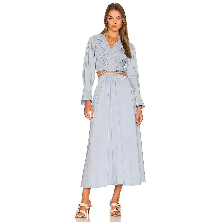 JONATHAN SIMKHAI Alex Cutout Dress in Cove