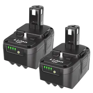 2 Pack 8Ah 18-Volt Replacement Battery for Ryobi 18V Battery ONE+ Plus P108 P102 P103 P104 P105 P107 P109 P122 PBP005 RB18L50 Cordless Power Tools TikTokShopBlackFriday