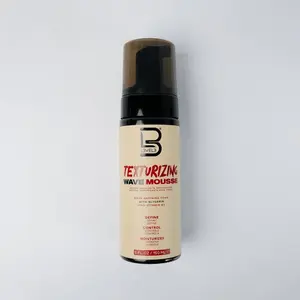L3 Level 3 Texturizing Wave Mousse - Lightweight Volume & Definition Foam with Glycerin & Pro-Vitamin B5 for Natural Waves & Frizz Control 5 oz