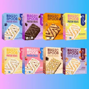 Magic Spoon Protein Treats Bundles - Marshmallow, Chocolate Peanut Butter, Double Chocolate, Blueberry Muffin, Strawberry Milkshake, Birthday Cake, S'mores, Salted Caramel -  Low Sugar Gluten Free Keto-Friendly Snack Bars Diabetic Friendly
