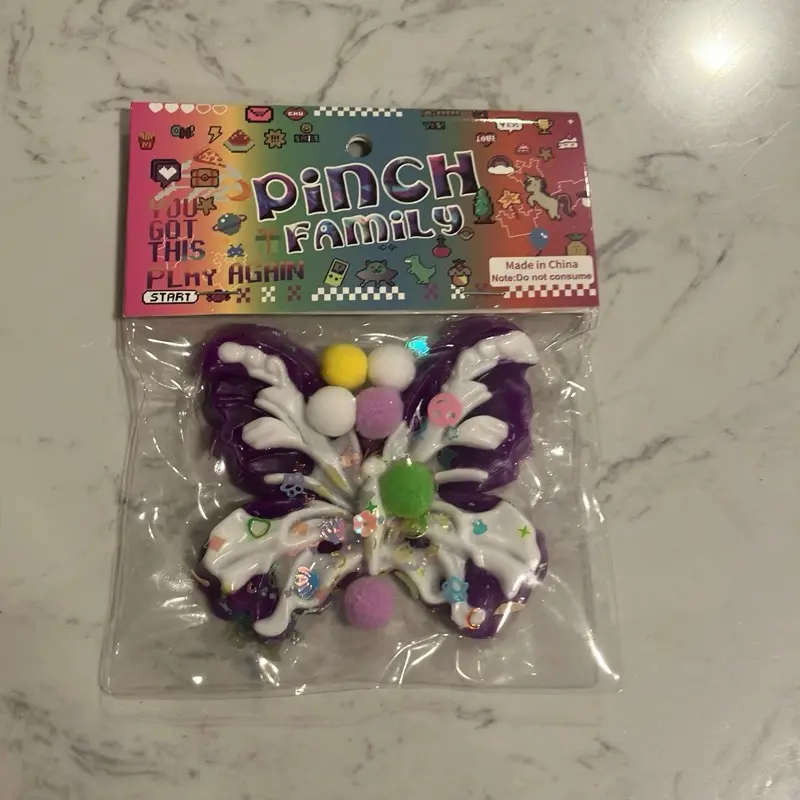 Purple butterfly taba squishy