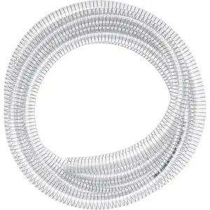 Suction Hose 3/4" ID - 10ft Clear Wire Reinforced Vinyl Tubing Heavy Duty PVC Spiral Steel Flexible Hose, Drain  Oil Gas Water for Marine Bilge Pump Pond