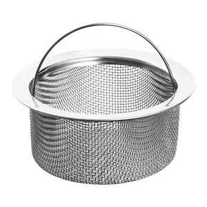Stainless Steel Filter Net for Kitchen Sink, Universal Fit, Durable and Easy to Clean, Ideal for Home Use