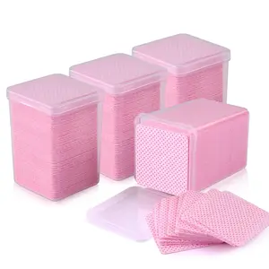 ✨ Professional Lint-Free Nail Cleaning Wipes, for Nail Glue Remover, Nail Removal/Eyelash Glue Bottle Mouth Cleaning, Professional Lint-Free Design with Strong Water Absorption, Salon-Grade Nail & Eyelash Care Tool