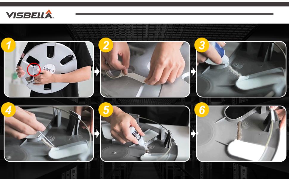 7 Seconds Speedy Fix Strong Instant Adhesive & Filling Powders Reinforcing Waterproof Super Repair Glue Fix for Metal Surfaces & Hard Plastic Products (Black&Grey 4PC)