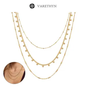 3-Piece Lucky Mystery Gold-plated Layering Set French Minimalist Choker Necklaces Divine Timing Surprise