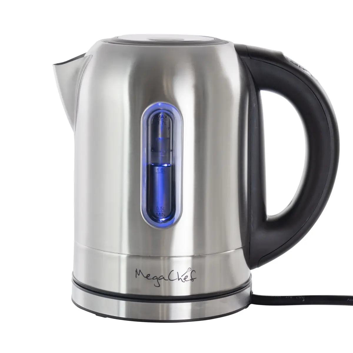 Megachef MGKTL-1756 1.7 Liter Stainless Steel Electric Tea Kettle with 5 Preset Temps