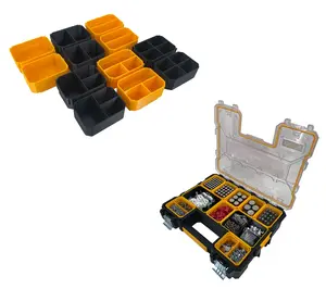 Dewalt Deep Pro Organizer Compatible Small Nesting Bin Set - Black